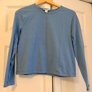 Athleta Essential Top in Sodalite Blue, size Petite Medium